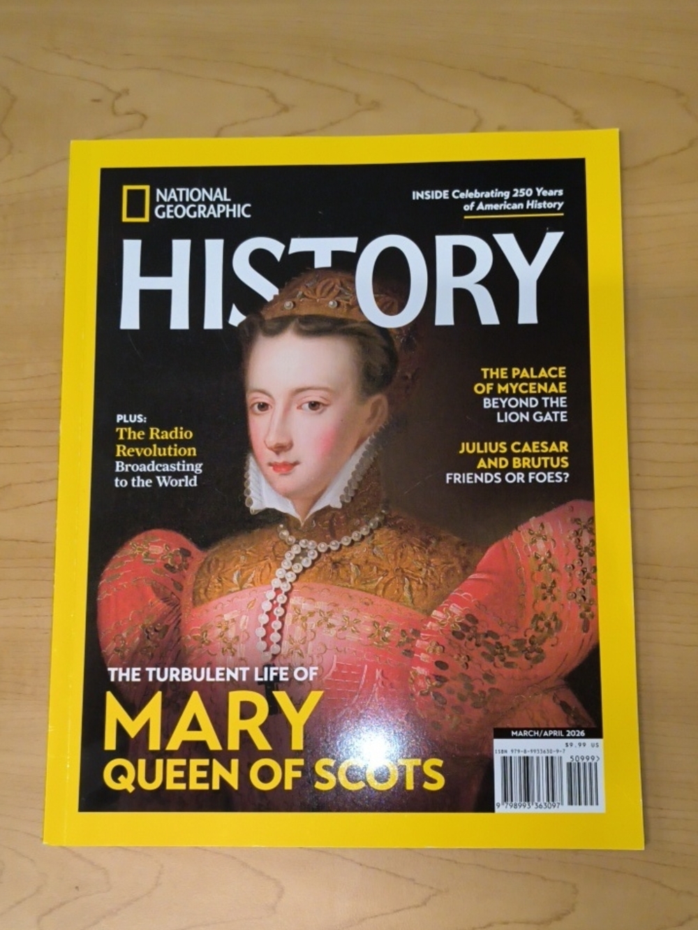 National Geographic History Magazine 2026 Mary of Scots Caesar Brutus The Bible